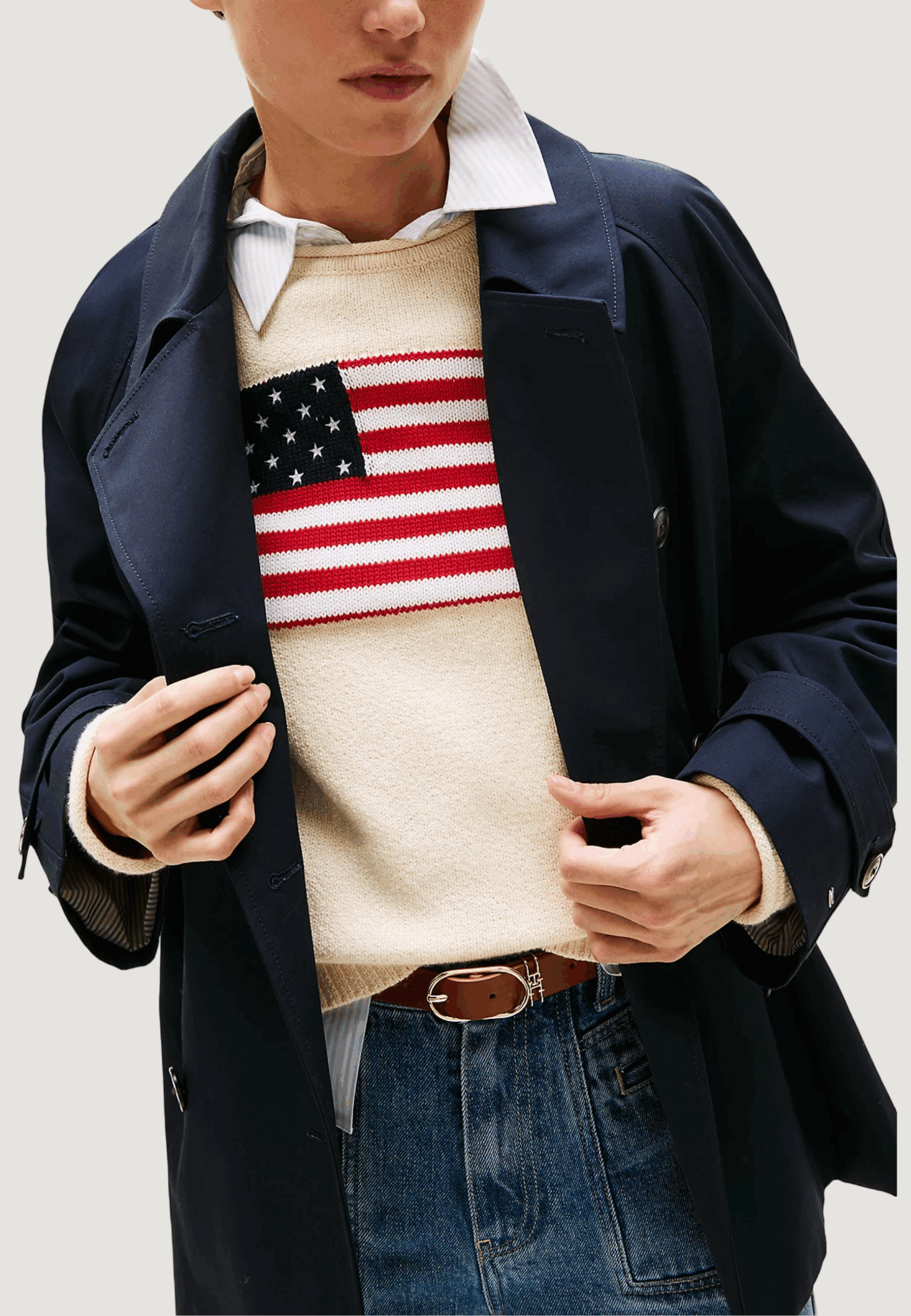 Giacchetto Tommy Hilfiger cotton reg short tre Blue scuro - Foto 3