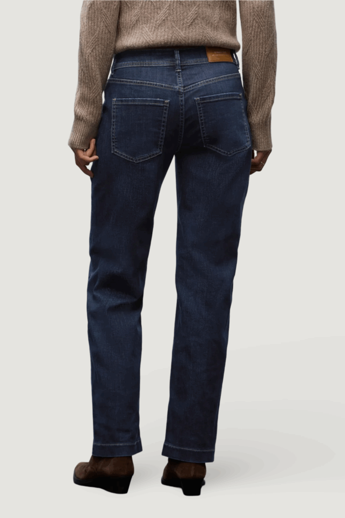 Jeans mom Street One qr style straight leg,mw Dark Blue Denim