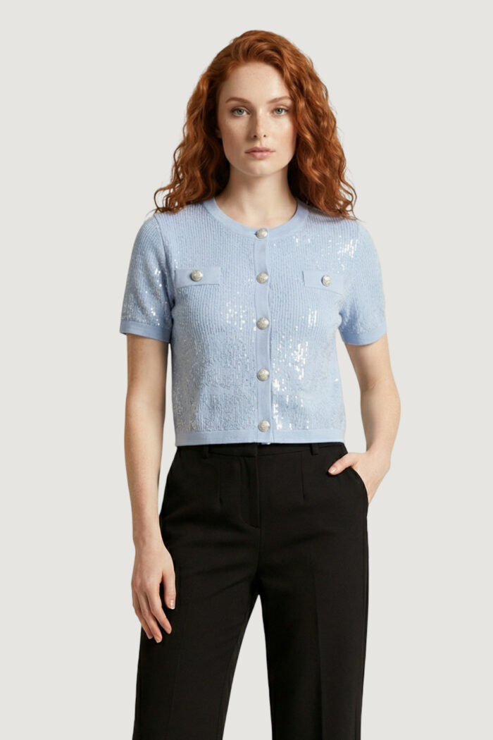 Maglia in filo manica corta Morgan De Toi  Azzurro