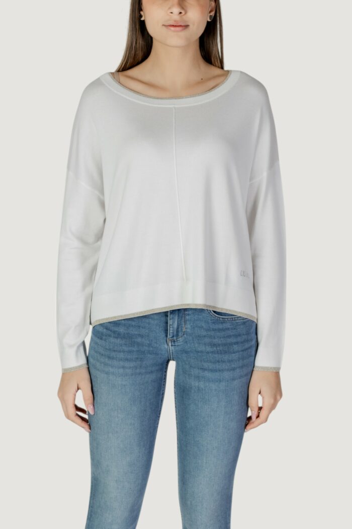 Maglia Liu-Jo ecs chiusa m/l Bianco