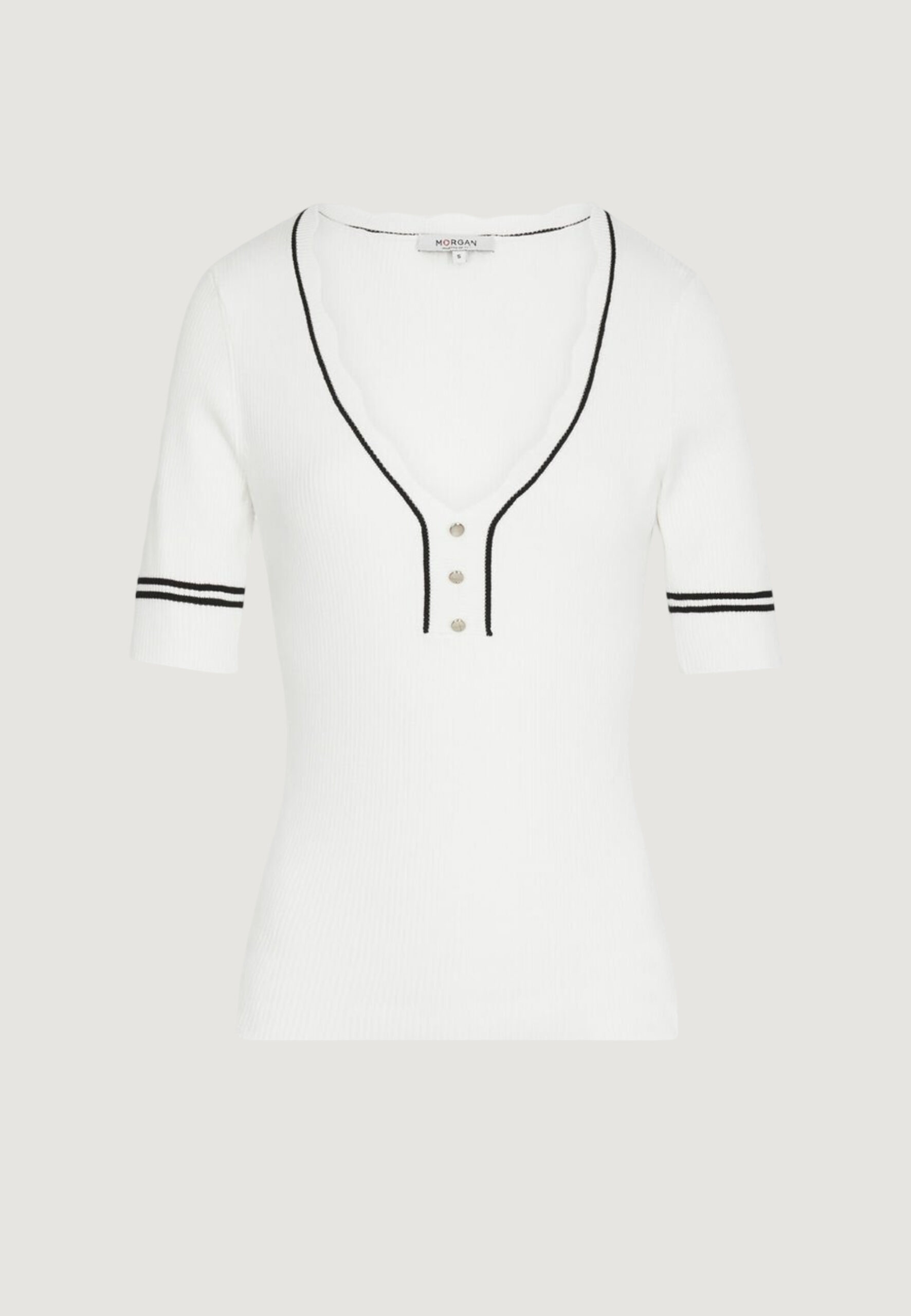 Maglia Morgan De Toi Bianco - Foto 4