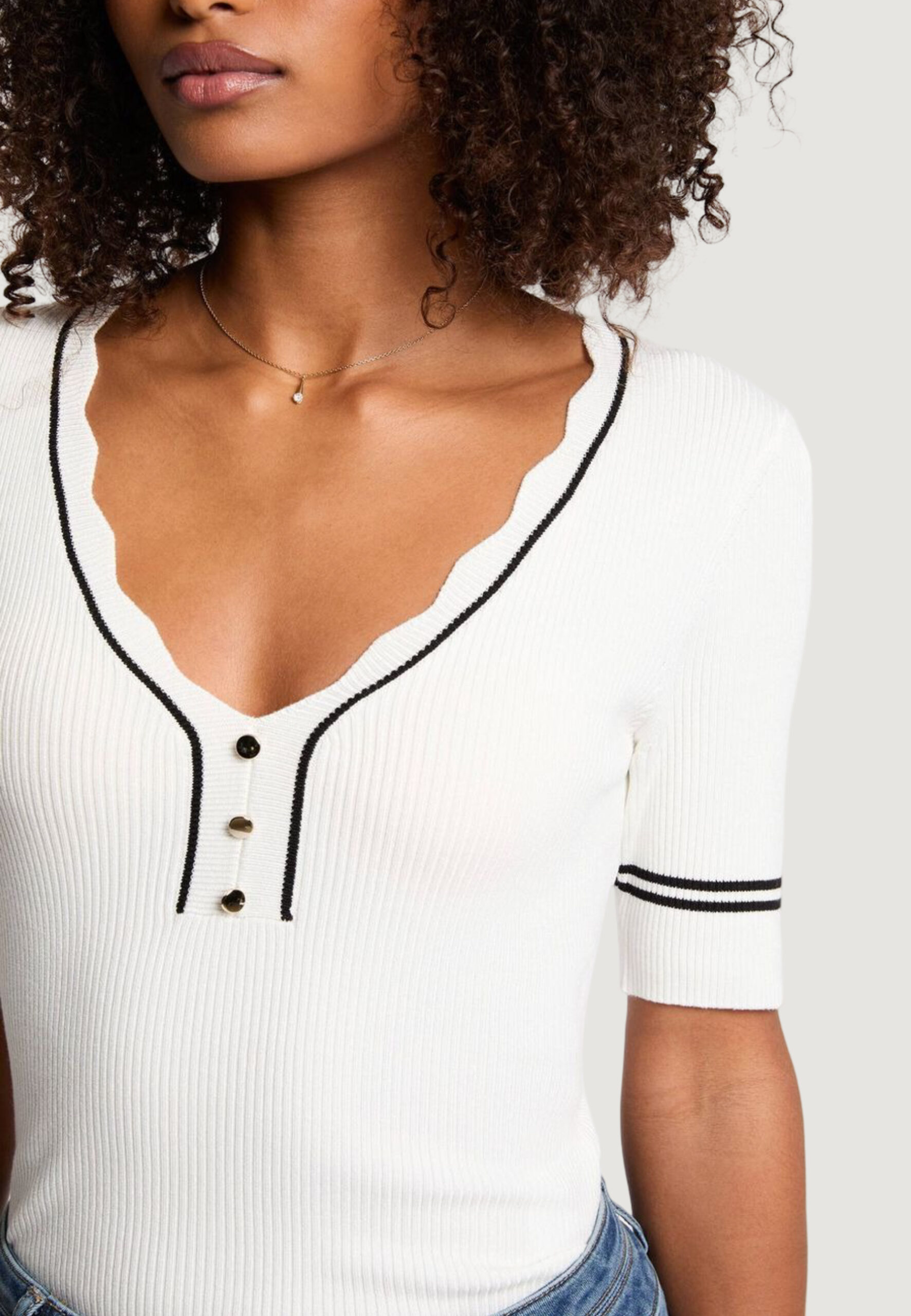 Maglia Morgan De Toi Bianco - Foto 3