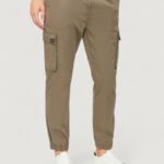 Pantaloni Calvin Klein Jeans skinny elastic twill Taupe - Foto 1