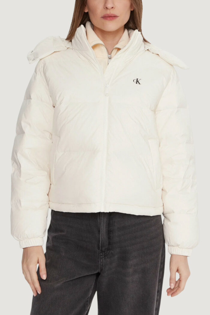 Piumino Calvin Klein Jeans essential midweight Panna