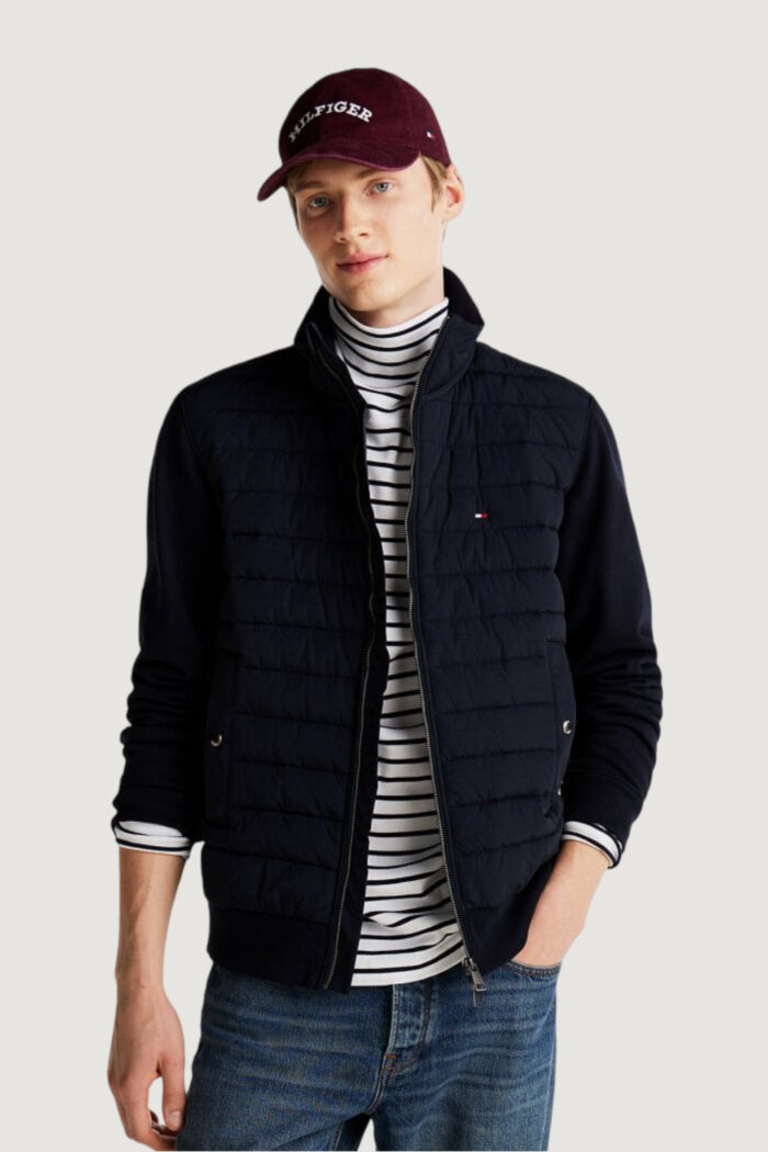 Piumino Tommy Hilfiger mix media stand cllr Blue scuro