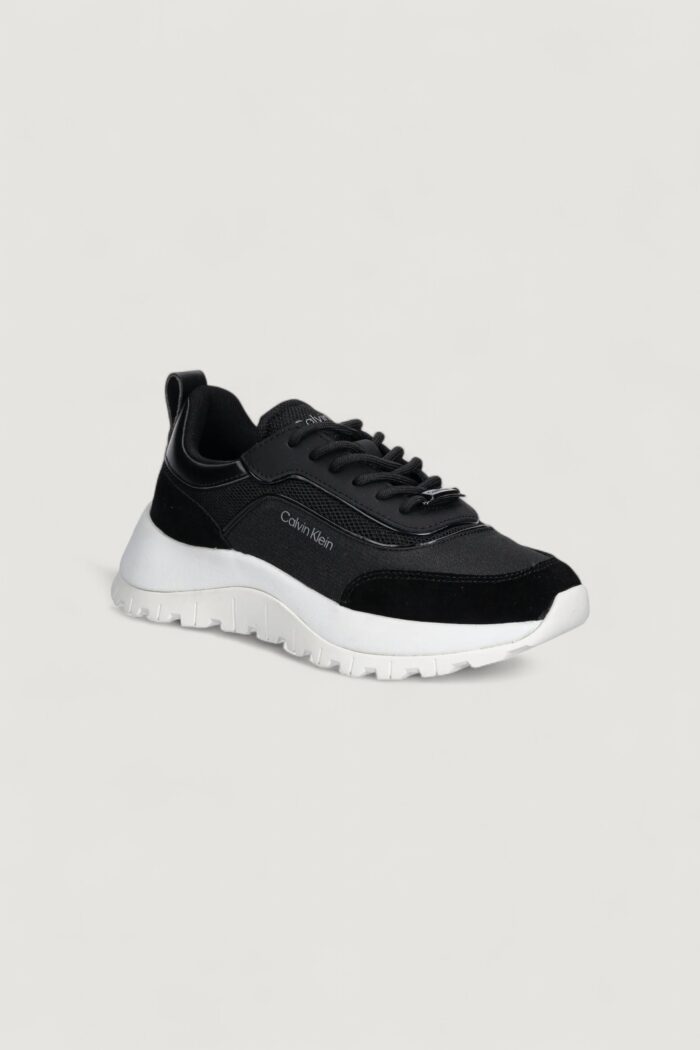 Sneakers Calvin Klein runner lace up mesh Nero