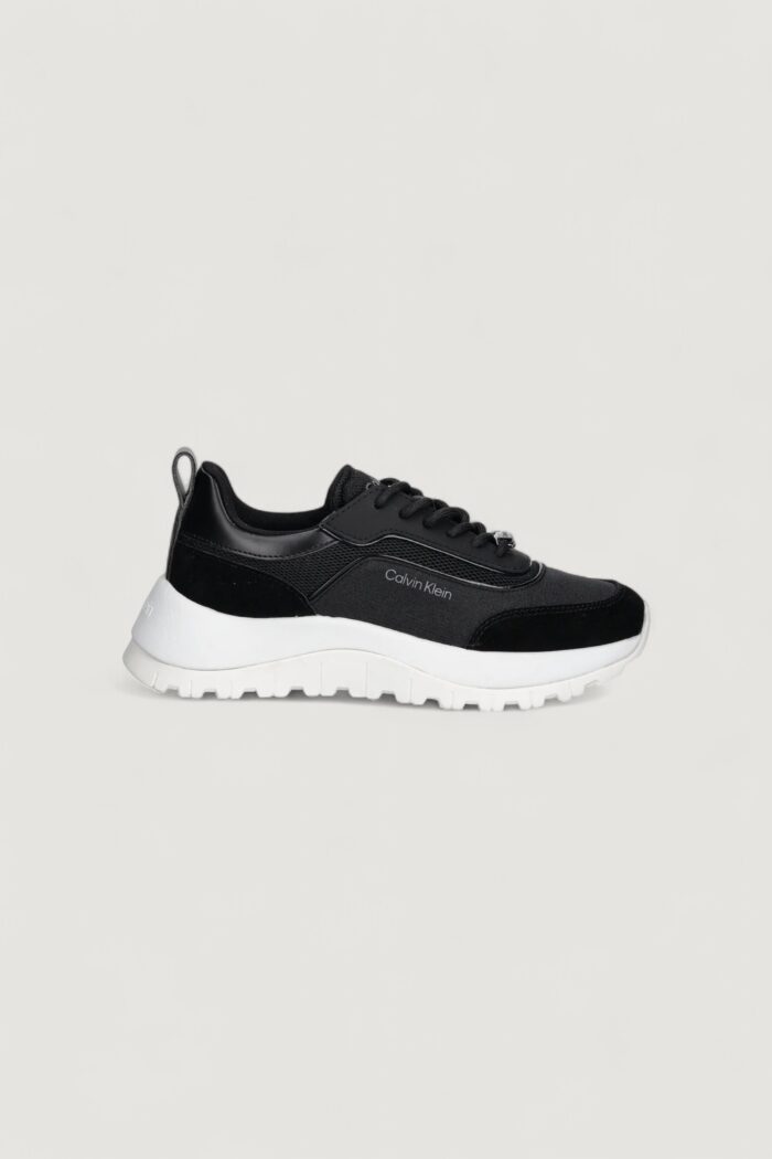 Sneakers Calvin Klein runner lace up mesh Nero