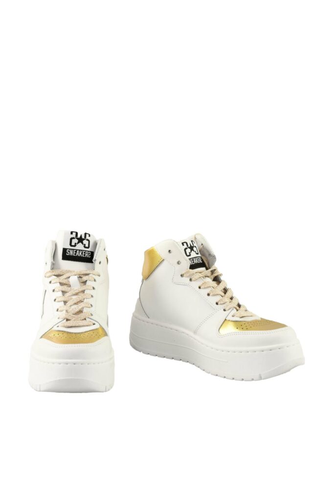 Stringate 2 STAR  Bianco – Oro