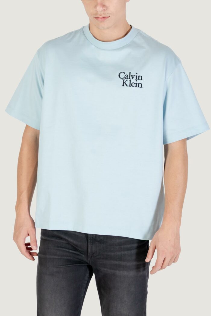 T-shirt Calvin Klein Jeans ss 16s calvin resort Blu Chiaro