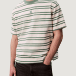 T-shirt Calvin Klein Jeans ss hvywt stripe jers Latte - Foto 1