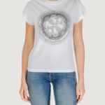 T-shirt Guess cn ss 4g shaded hotfix Bianco - Foto 1