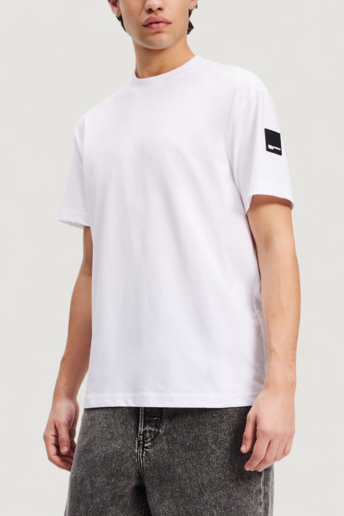 T-shirt Karl Lagerfeld Jeans klj reg rubber patch tee Bianco