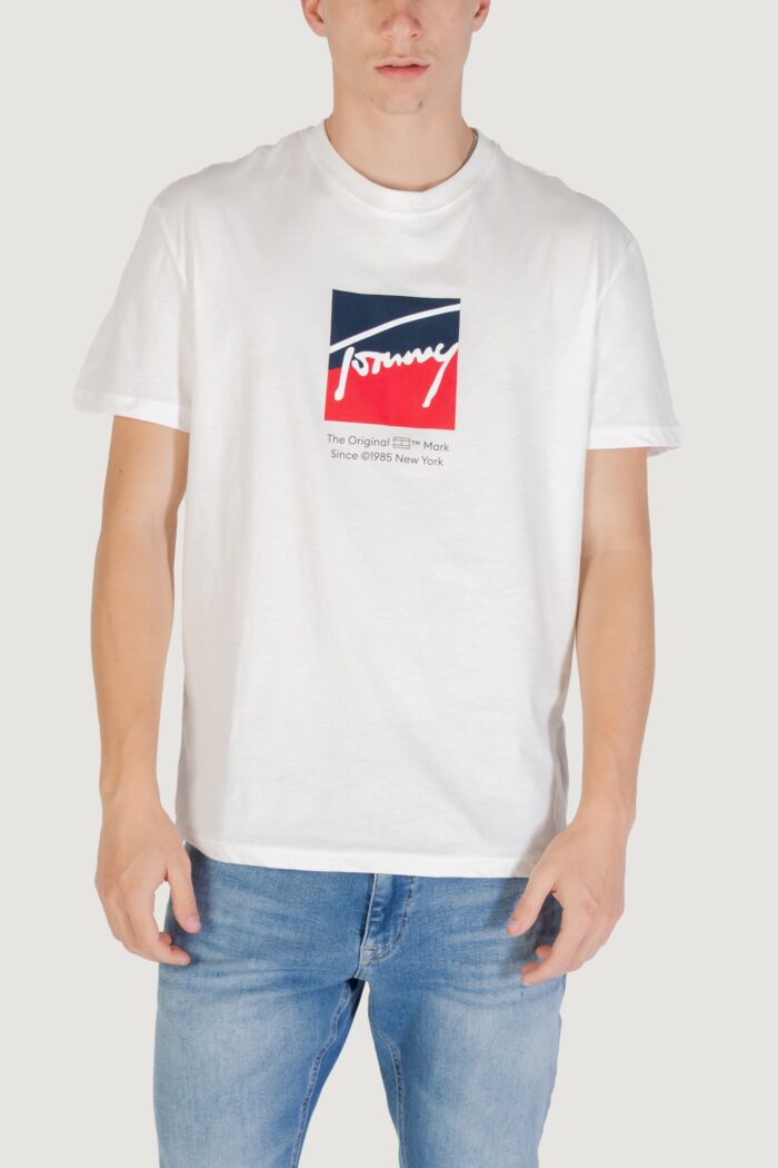T-shirt Tommy Hilfiger Jeans tjm reg rwb dna tee Panna