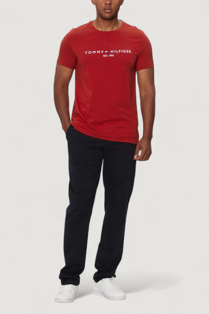 T-shirt Tommy Hilfiger Jeans tommy logo tee Rosso