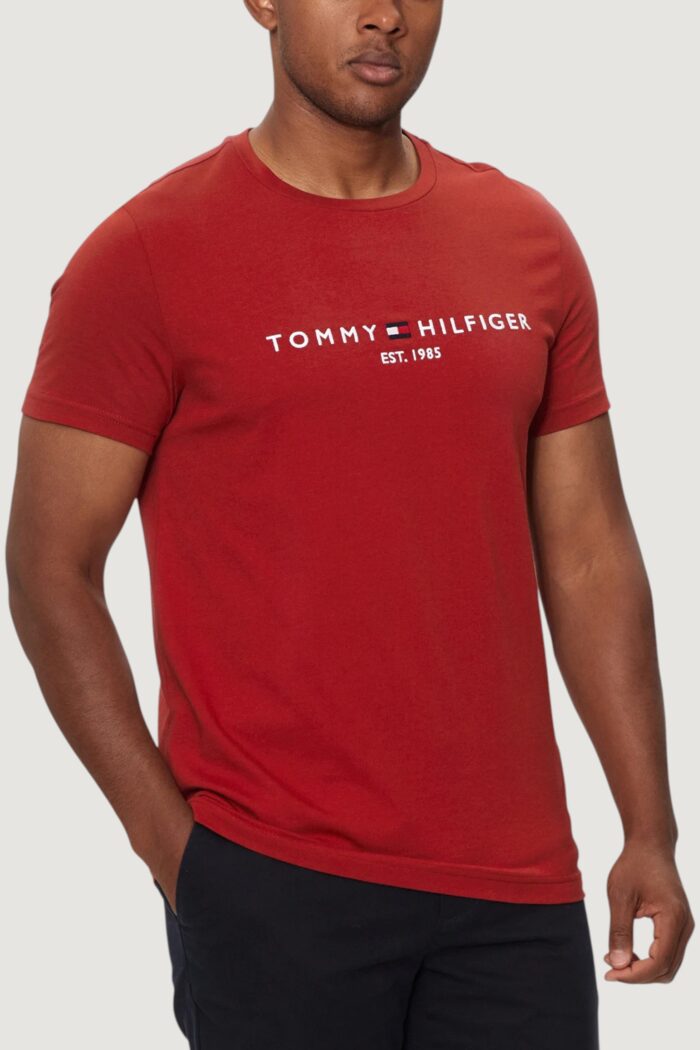 T-shirt Tommy Hilfiger Jeans tommy logo tee Rosso