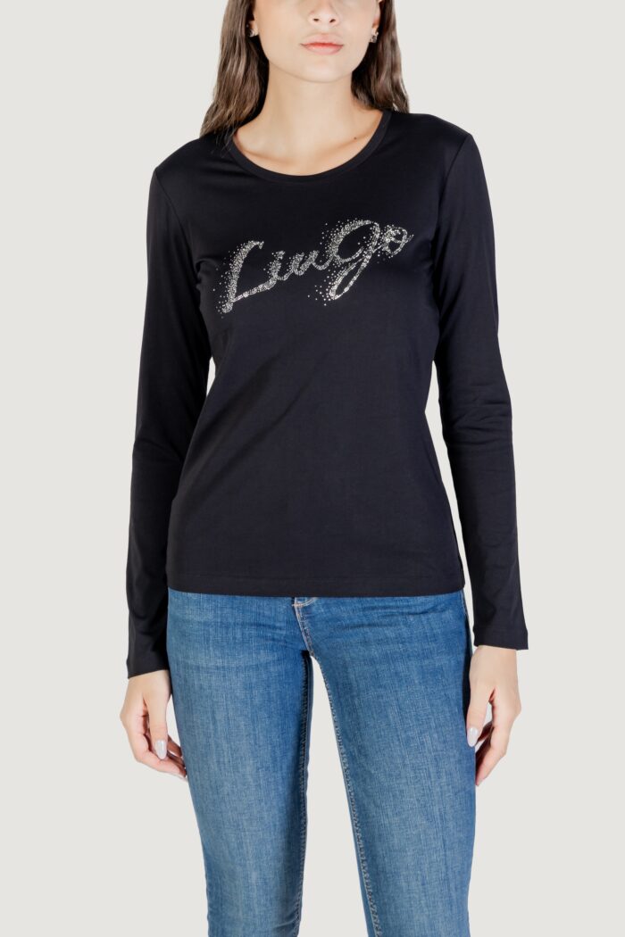 T-shirt manica lunga Liu-Jo ecs t-shirt moda m/l Nero