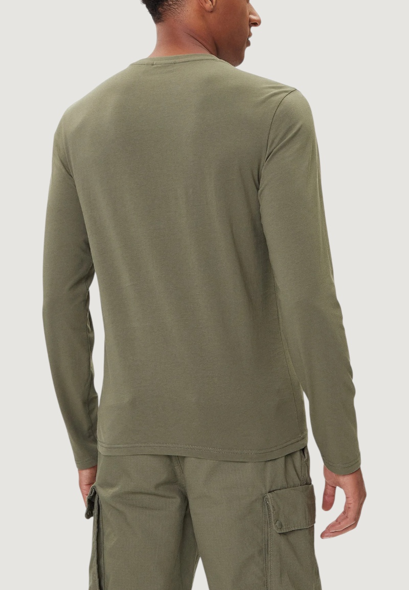 T-shirt manica lunga Napapijri salis ls 1 Verde - Foto 3